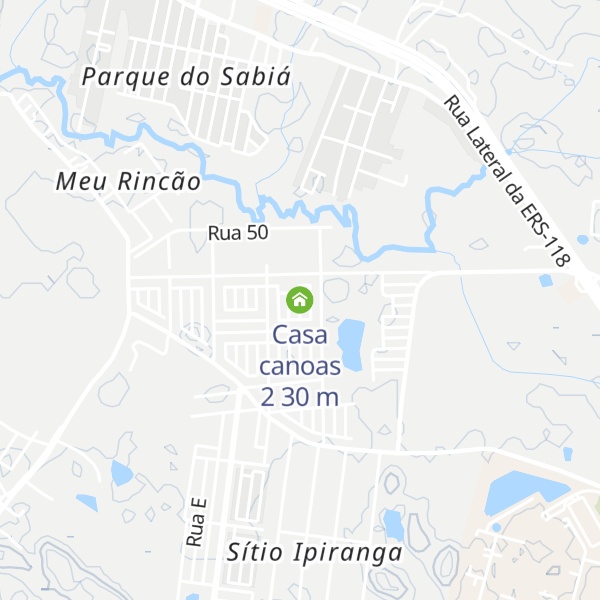 Map of Casa canoas 2