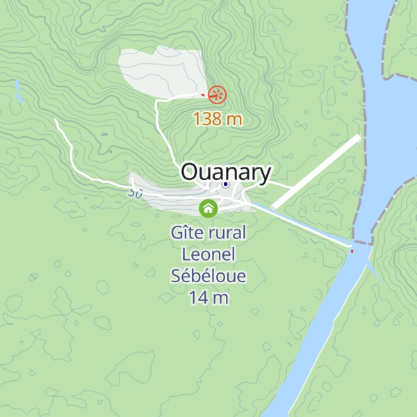 Map of Gîte rural Leonel Sébéloue