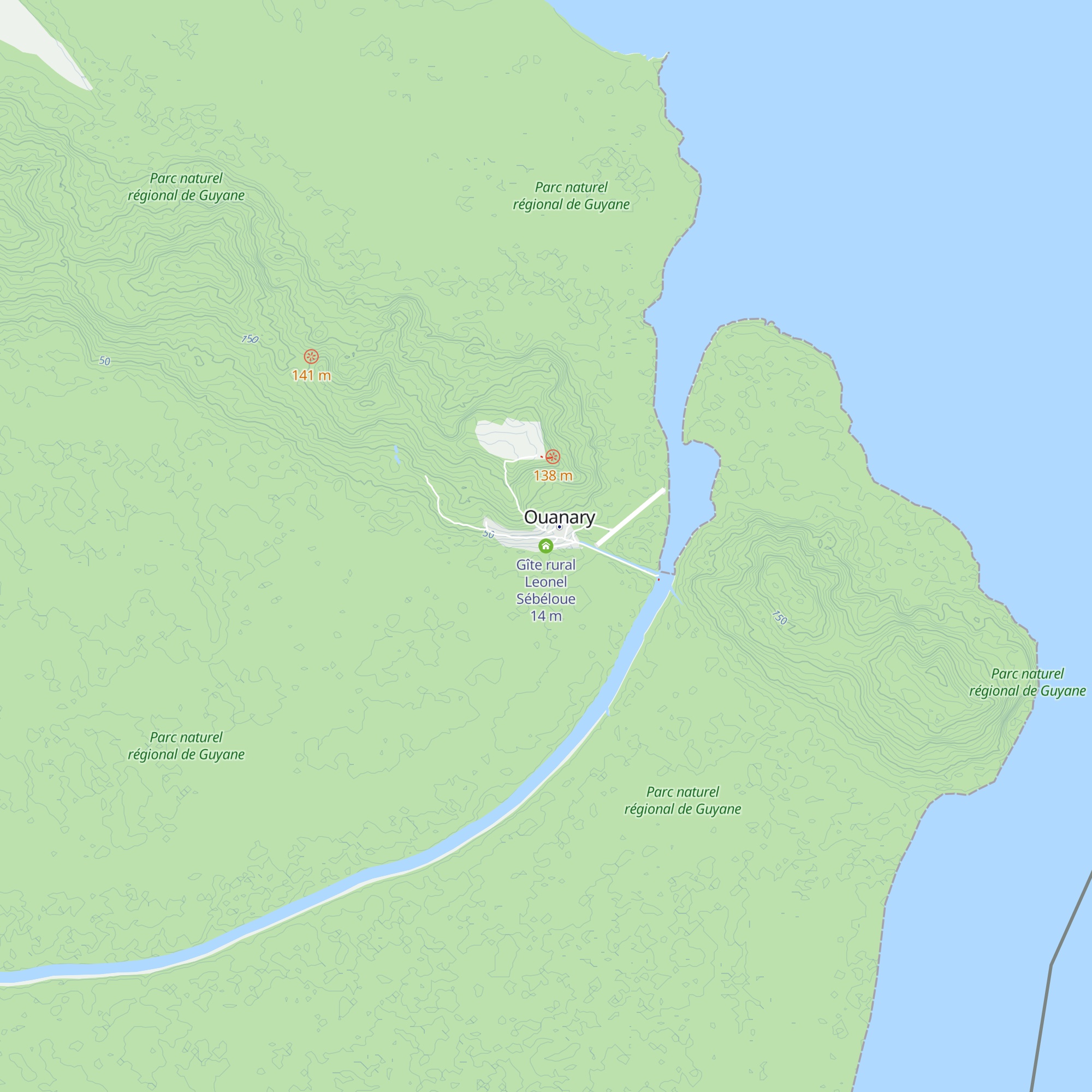 Gîte rural Leonel Sébéloue map