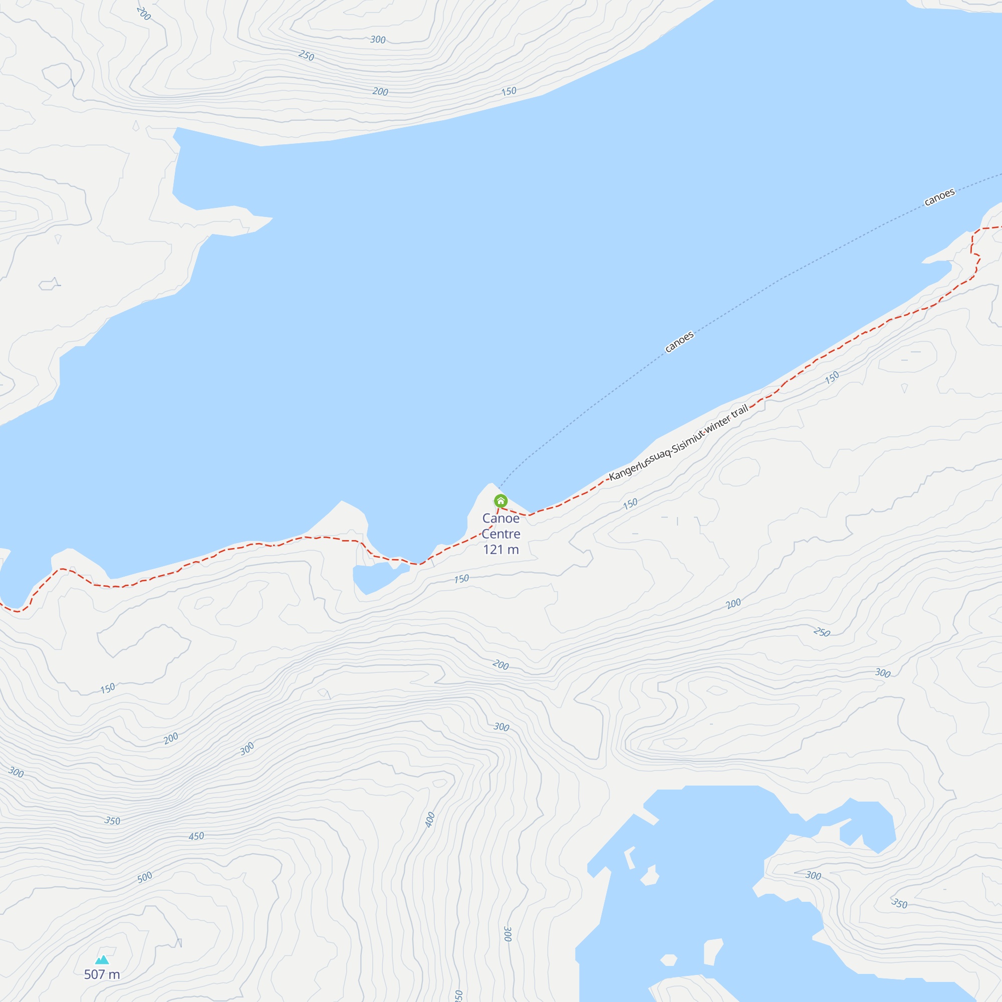 Canoe Centre map