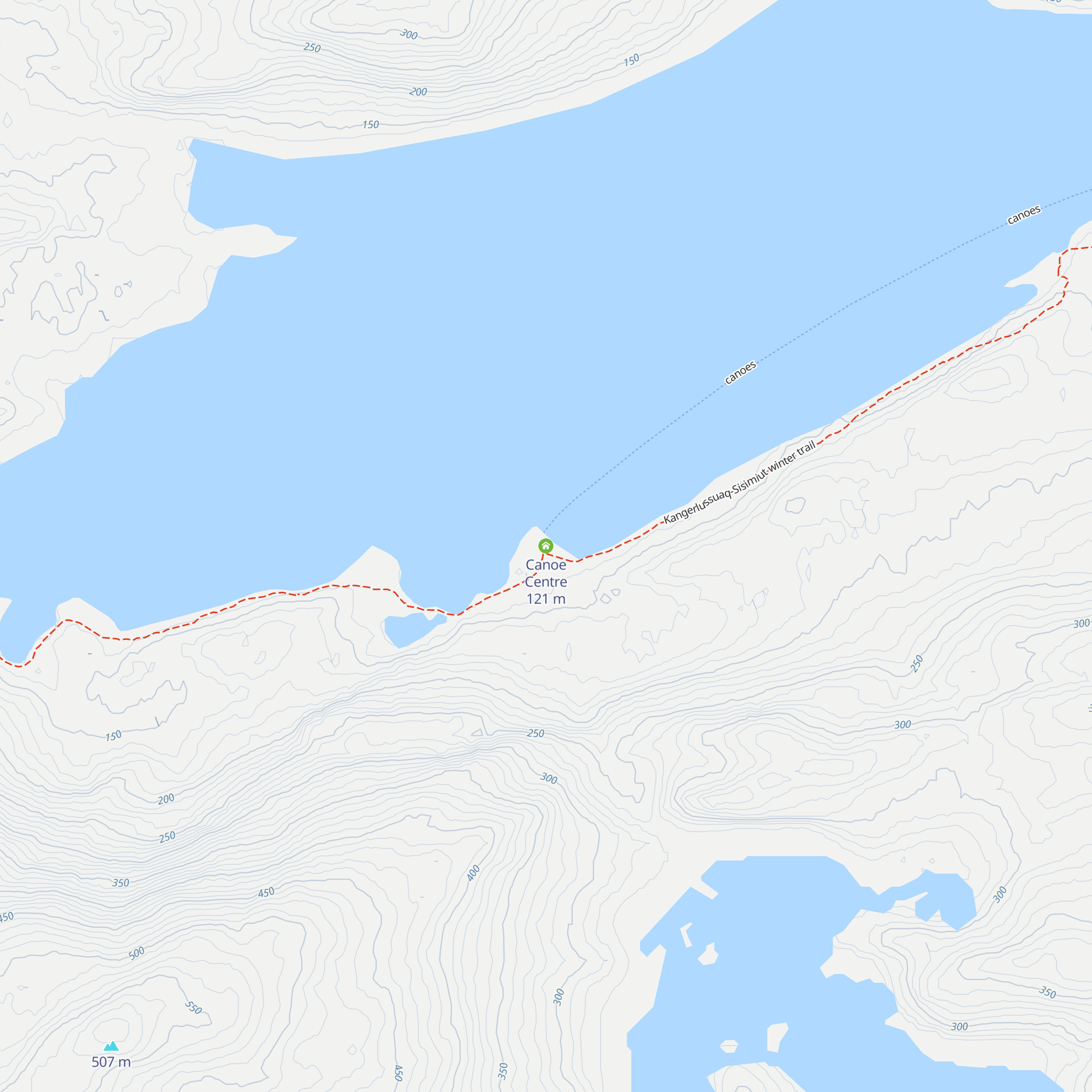 Canoe Centre map