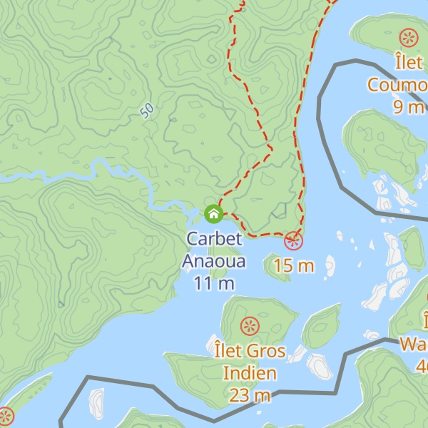 Map of Carbet Anaoua