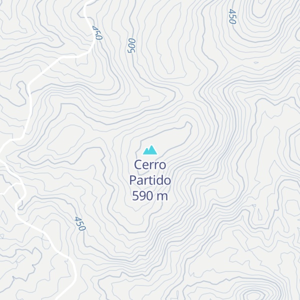 Map of Cerro Partido