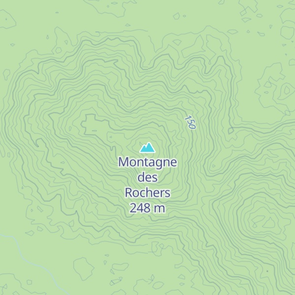 Map of Montagne des Rochers