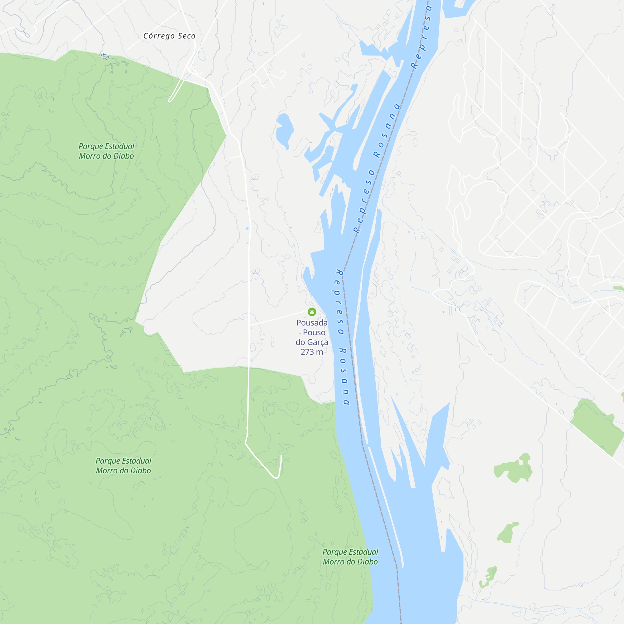Pousada - Pouso do Garça map