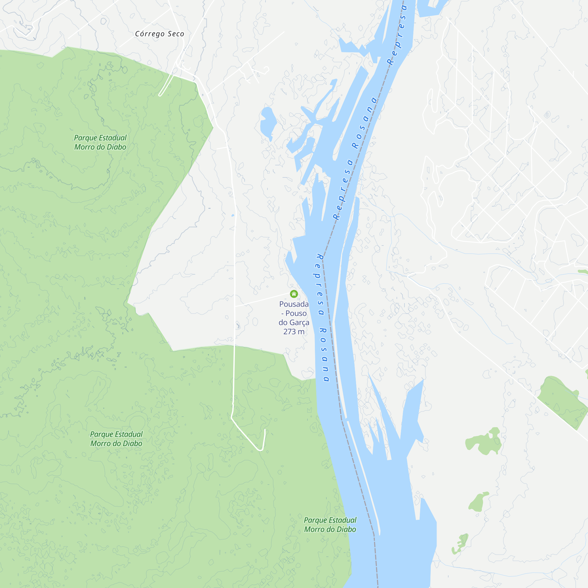 Pousada - Pouso do Garça map
