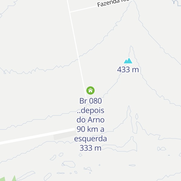 Map of Br 080 ..depois do Arno 90 km a esquerda
