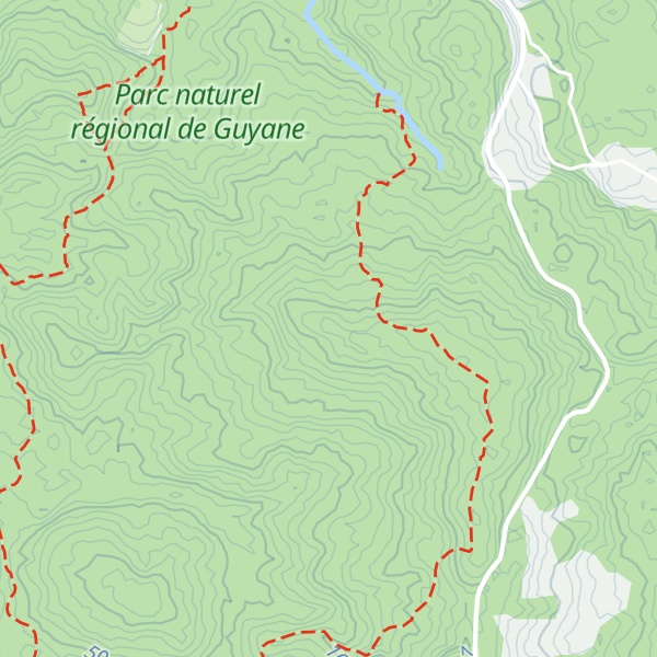 Map of Montagnes de Roura