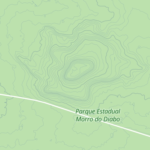 Map of Morro do Diabo