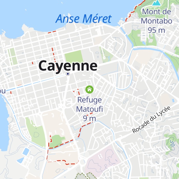 Map of Refuge Matoufi