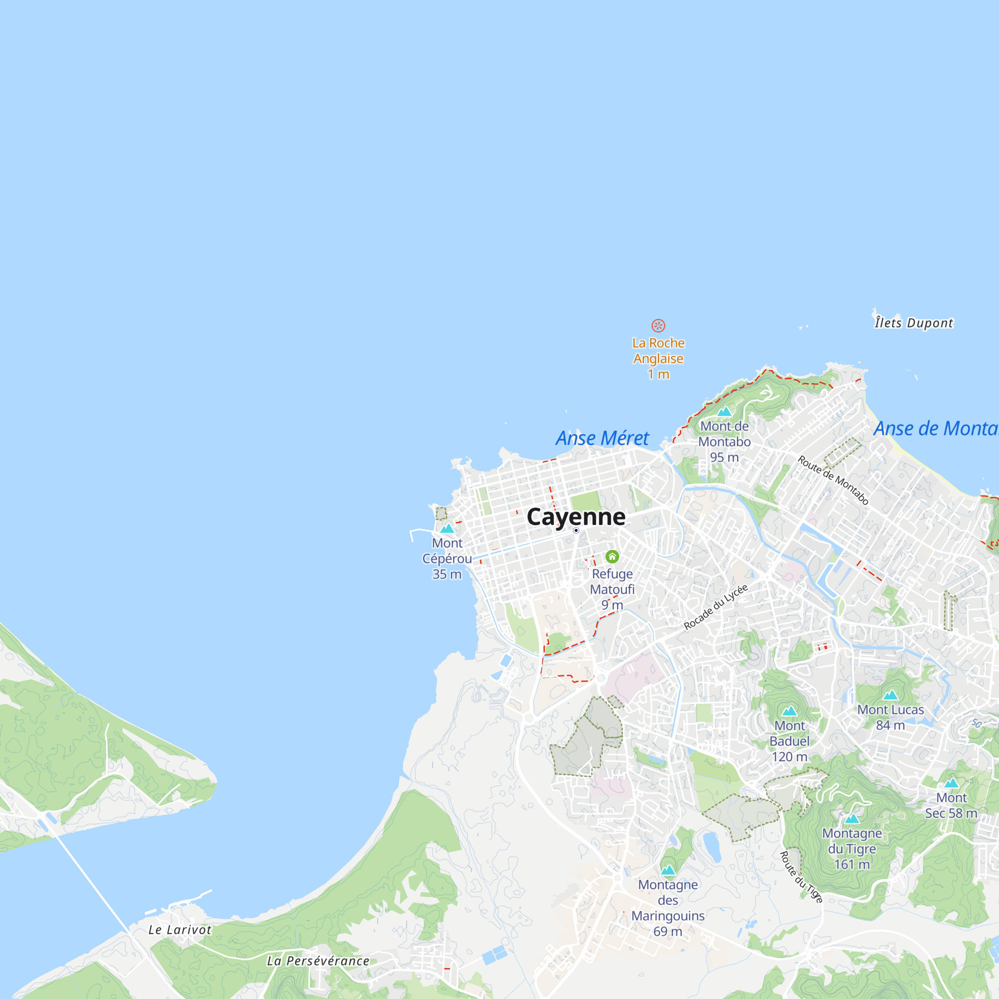 Comité du Tourisme de la Guyane map