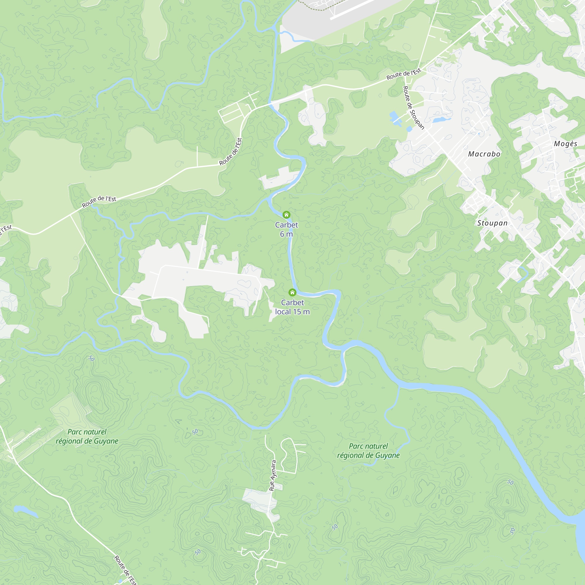 Carbet local map