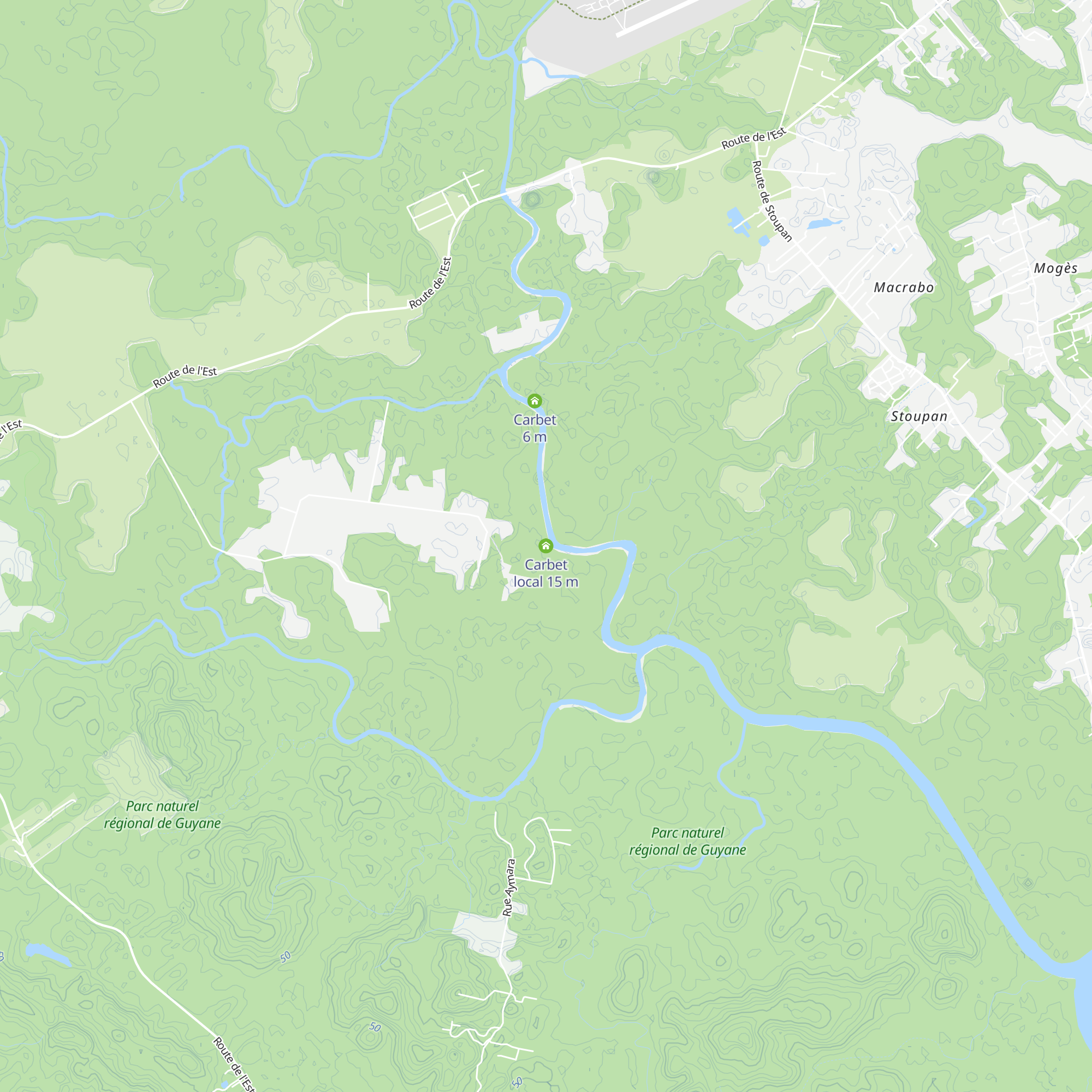Carbet local map
