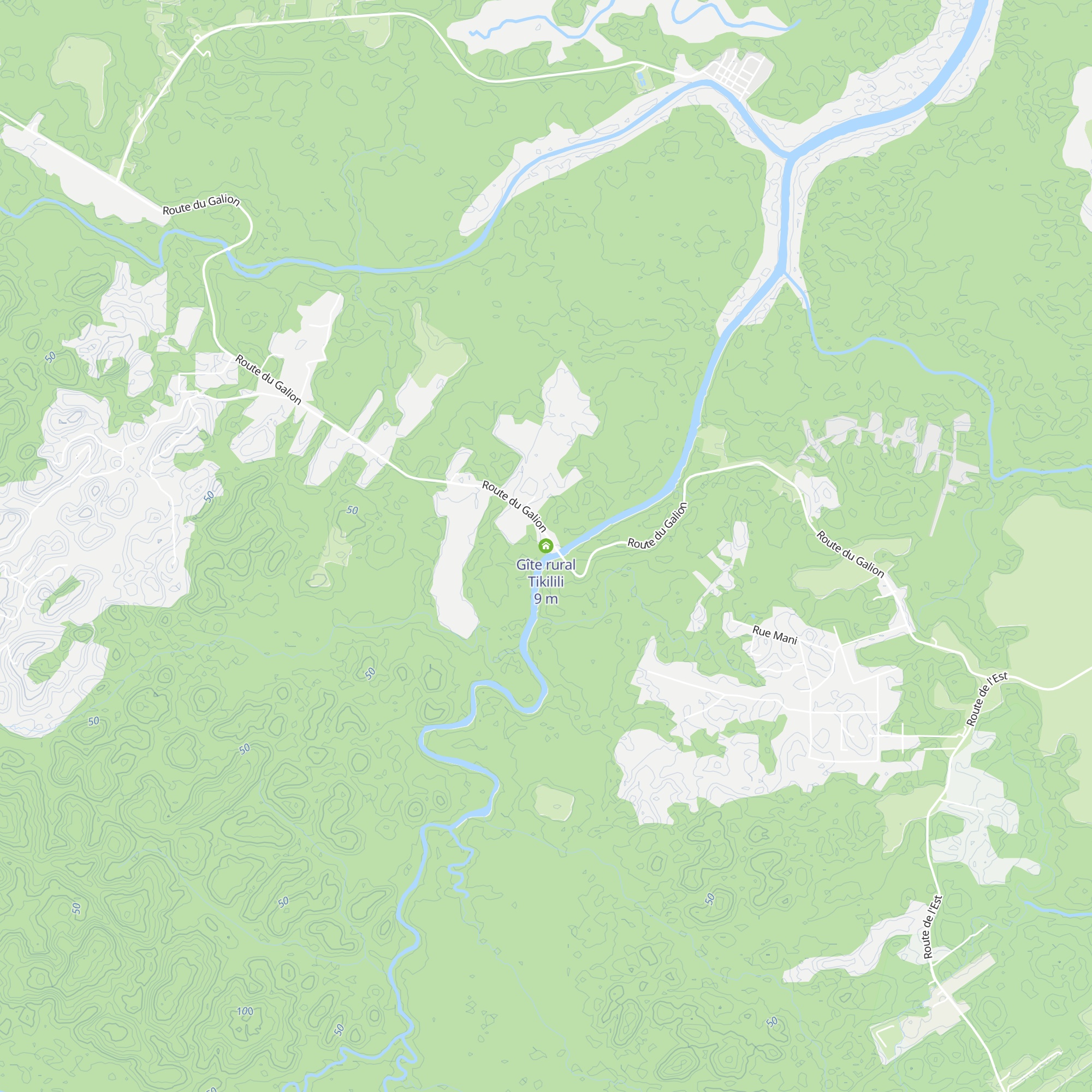 Gîte rural Tikilili map