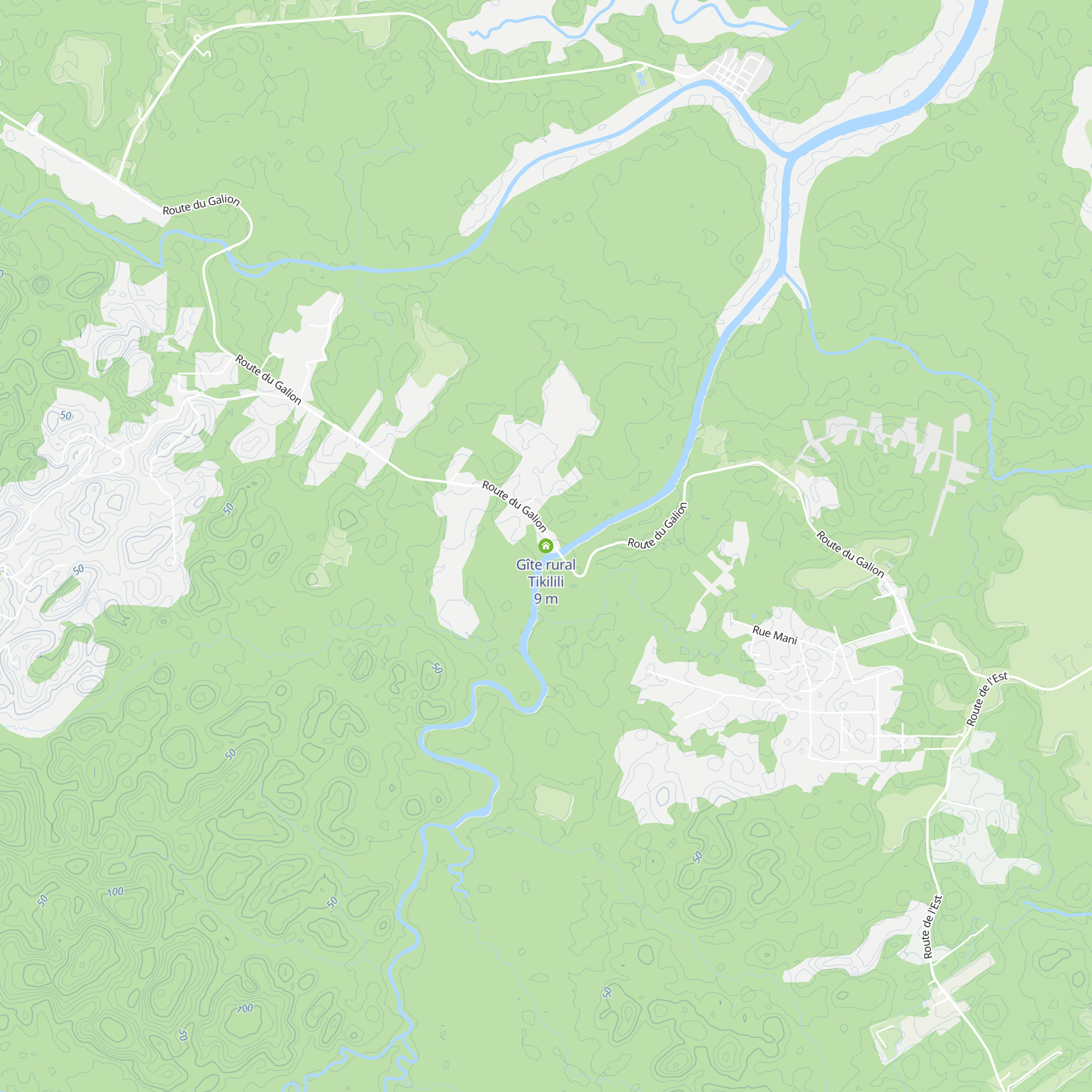 Gîte rural Tikilili map