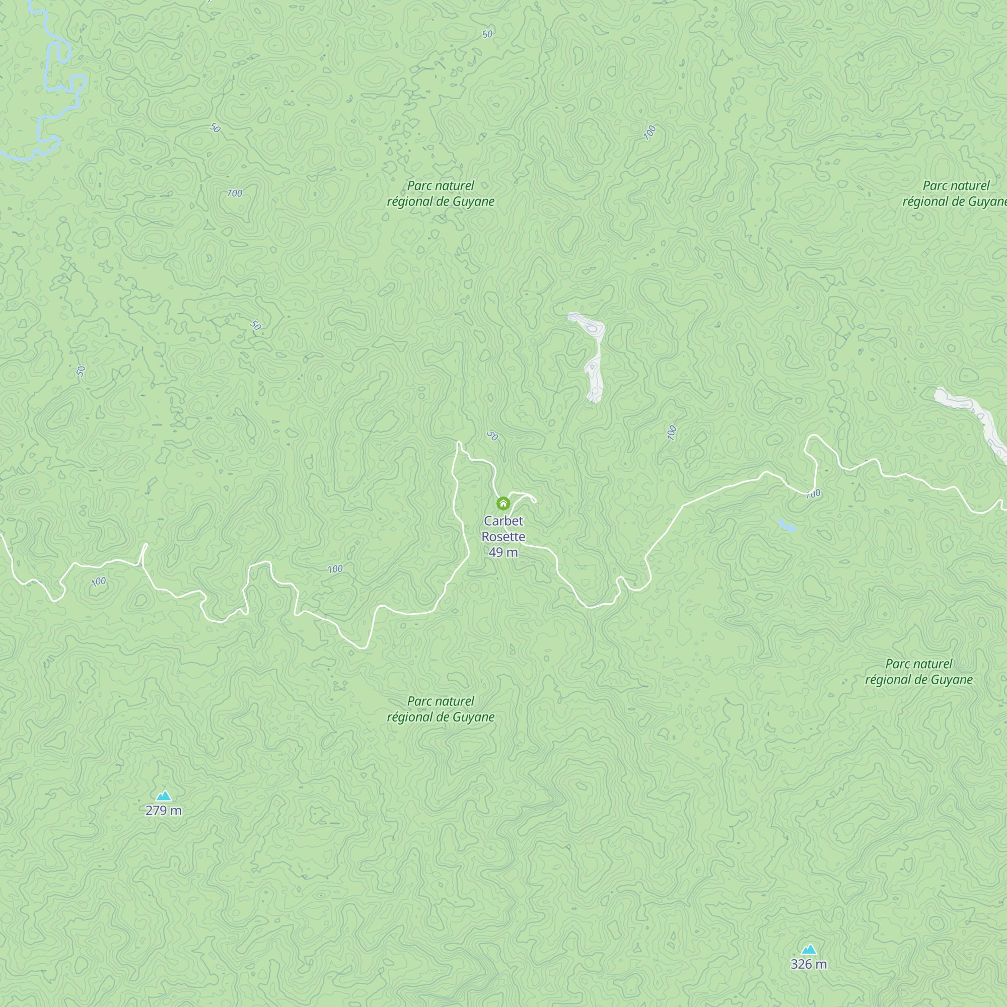 Carbet Rosette map