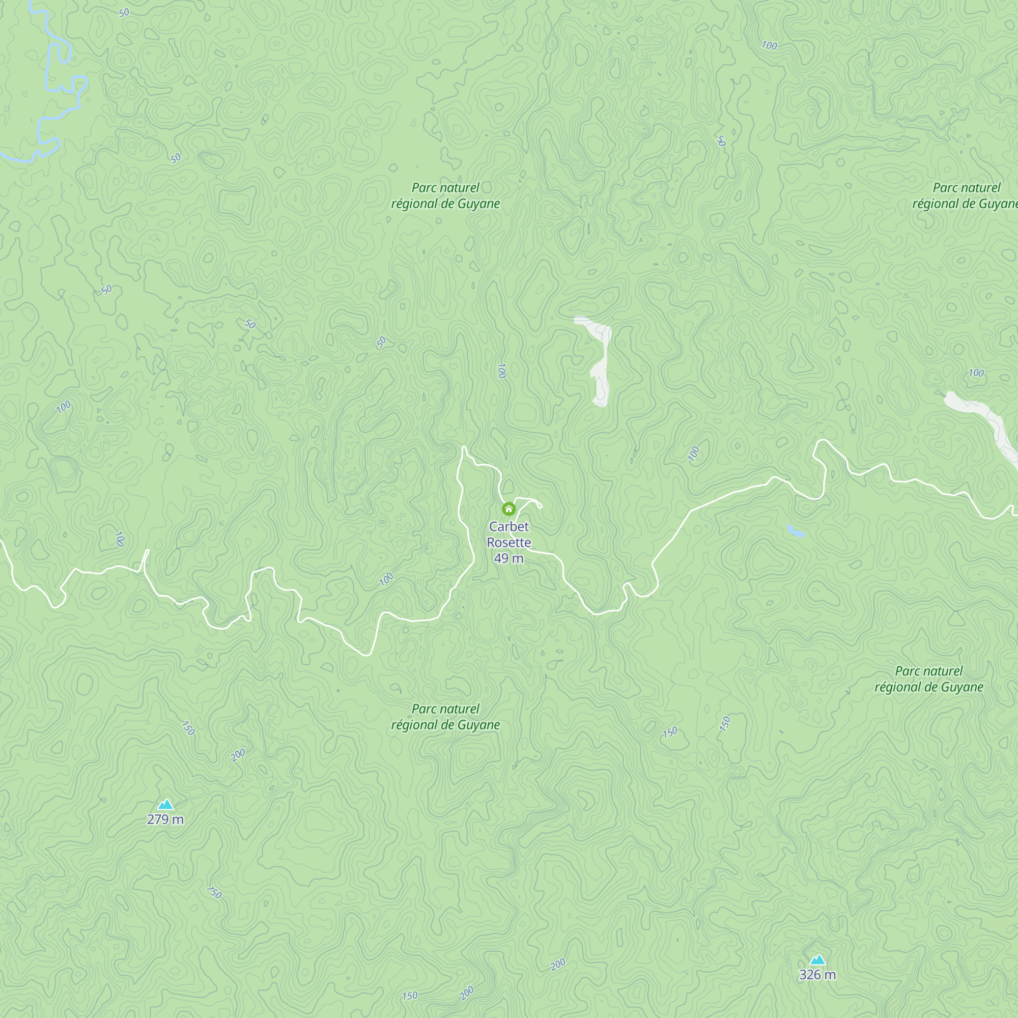 Carbet Rosette map