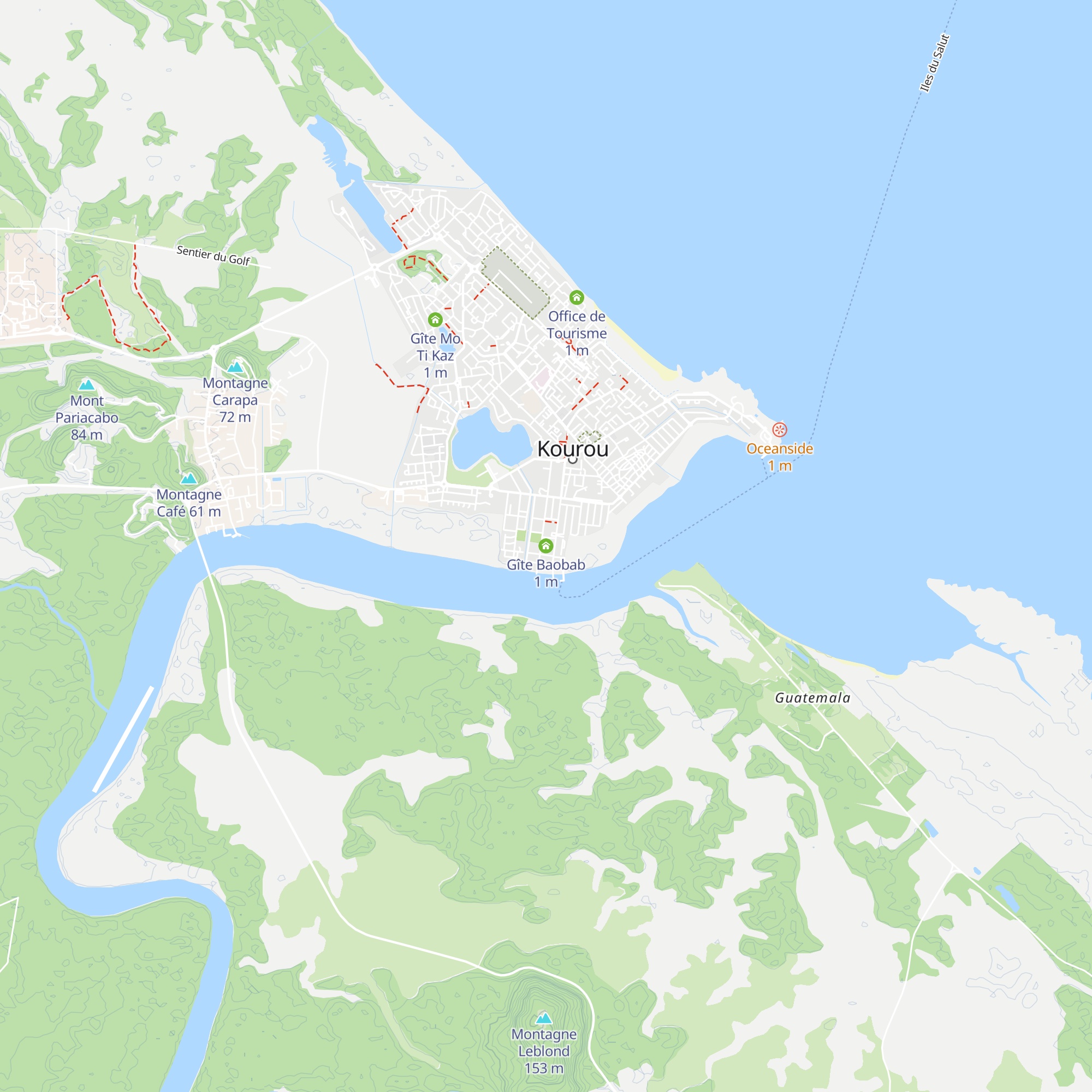Gîte Baobab map
