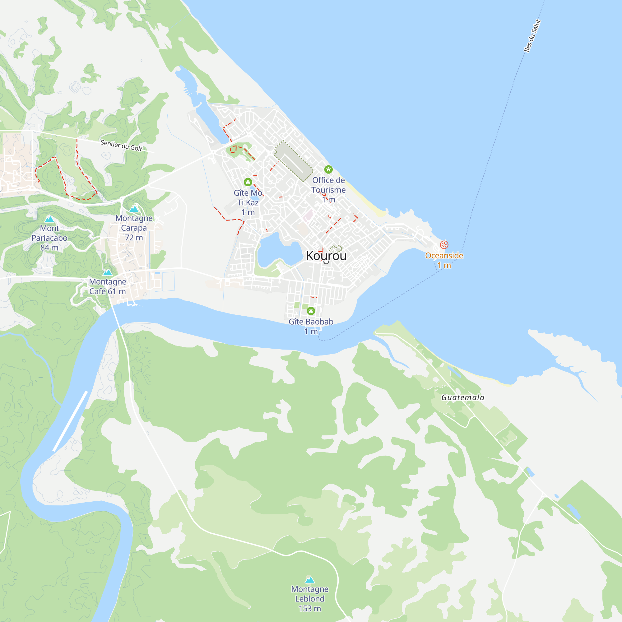 Gîte Baobab map