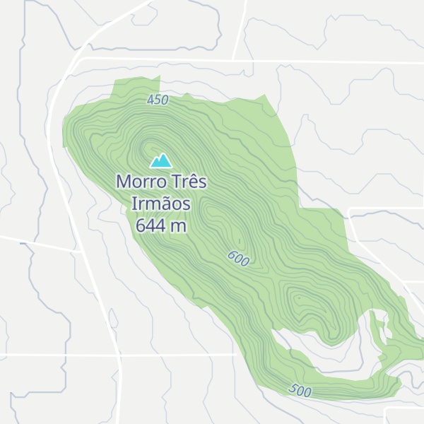 Map of Morro dos Três Irmãos