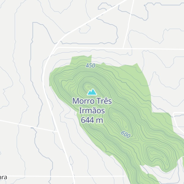 Map of Morro Três Irmãos