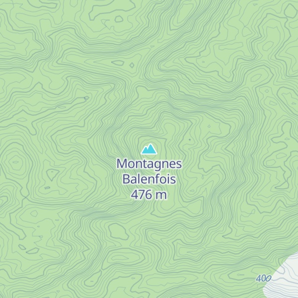 Map of Montagnes Balenfois