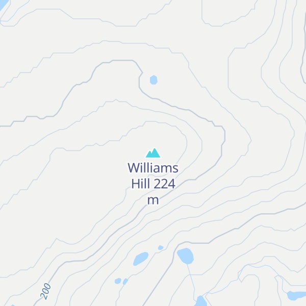 Map of Williams Hill