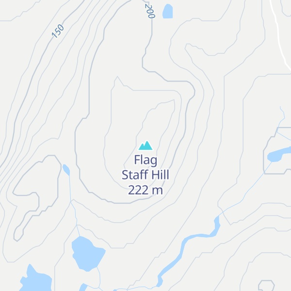 Map of Flag Staff Hill