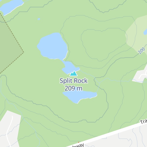 Map of Split Rock