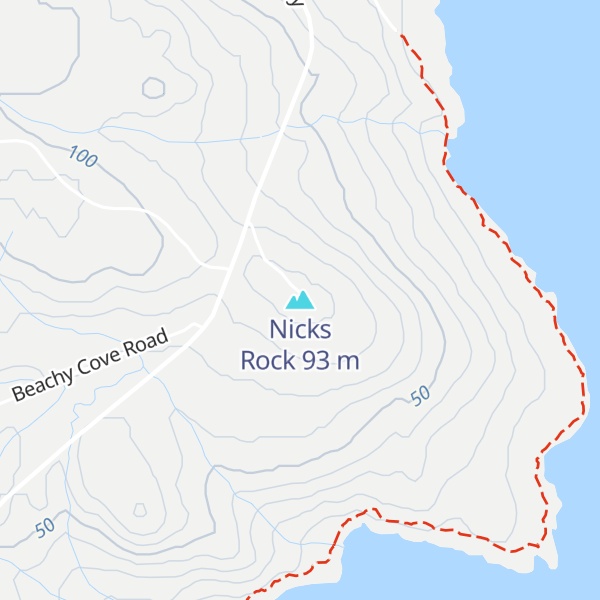 Map of Nicks Rock
