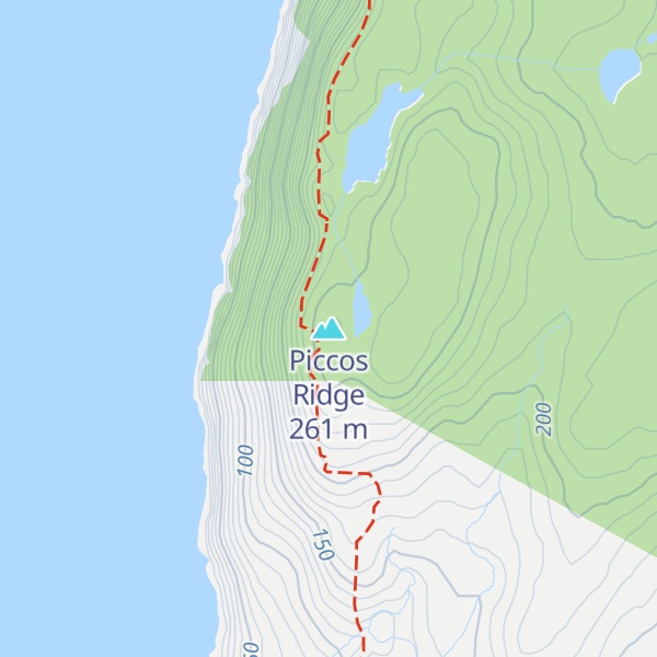 Map of Piccos Ridge