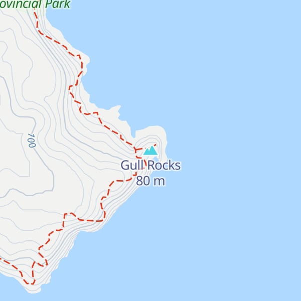 Map of Gull Rocks