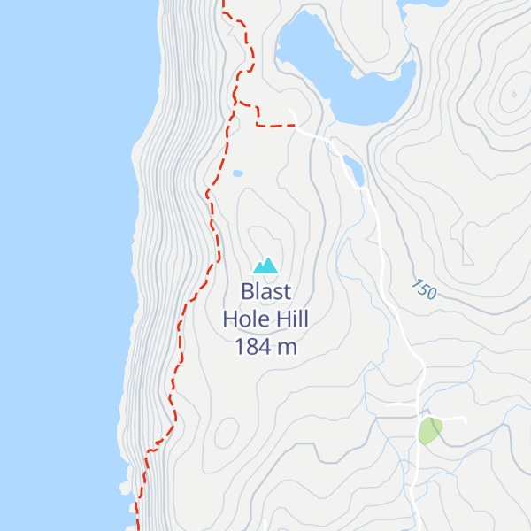 Map of Blast Hole Hill