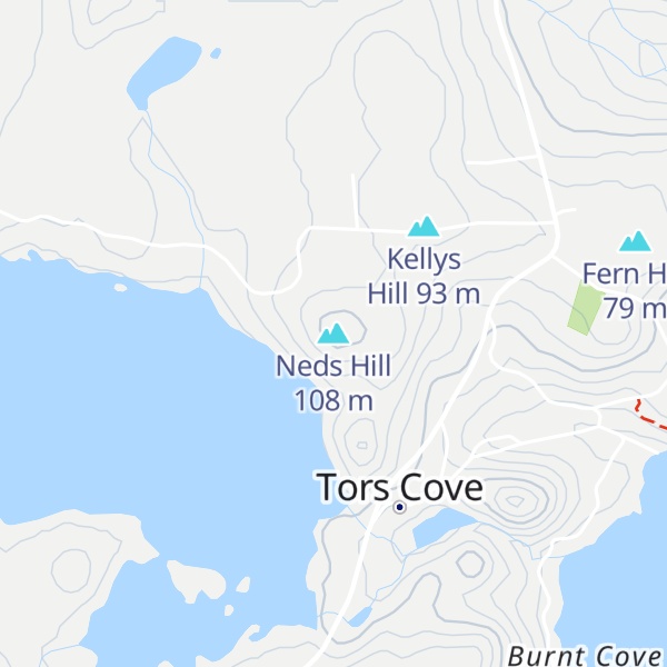 Map of Neds Hill