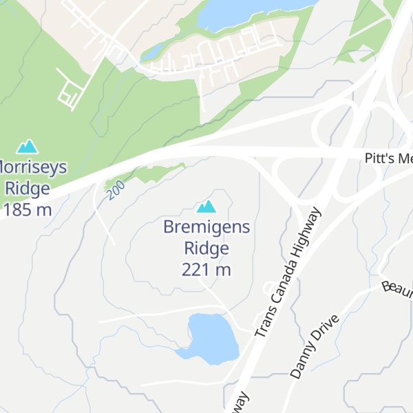 Map of Bremigens Ridge