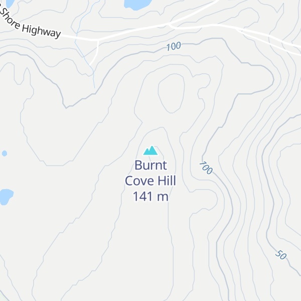 Map of Burnt Cove Hill