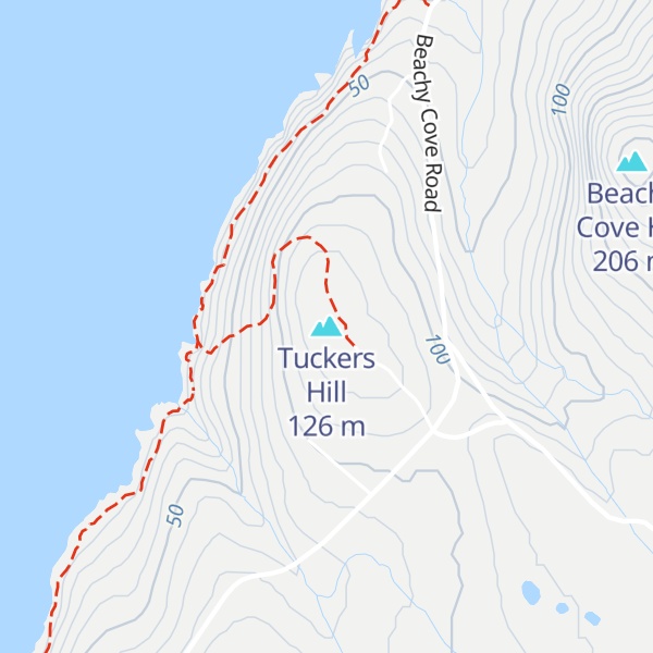 Map of Tuckers Hill