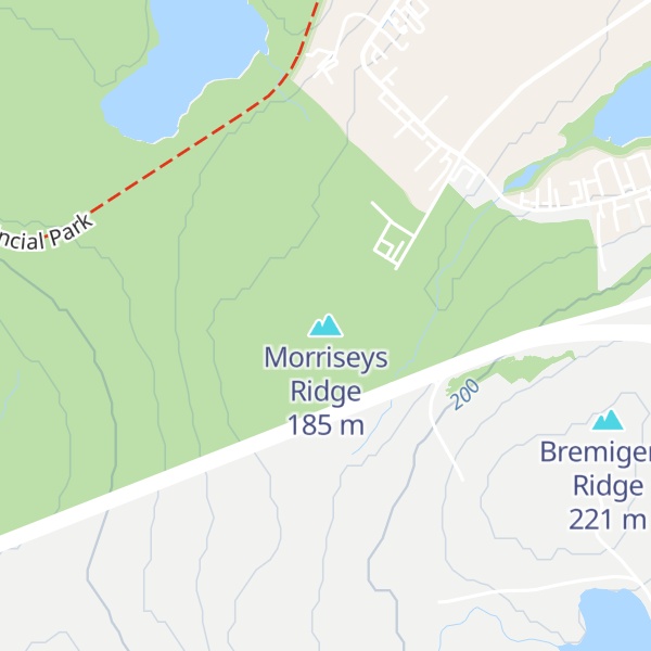 Map of Morriseys Ridge