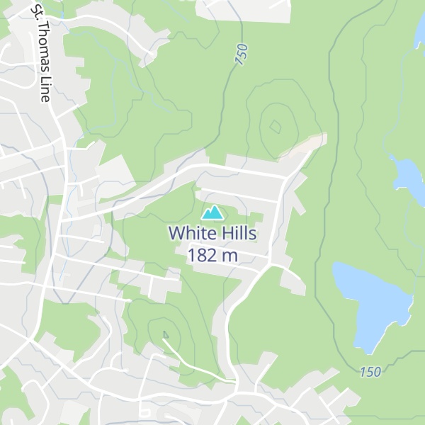 Map of White Hills