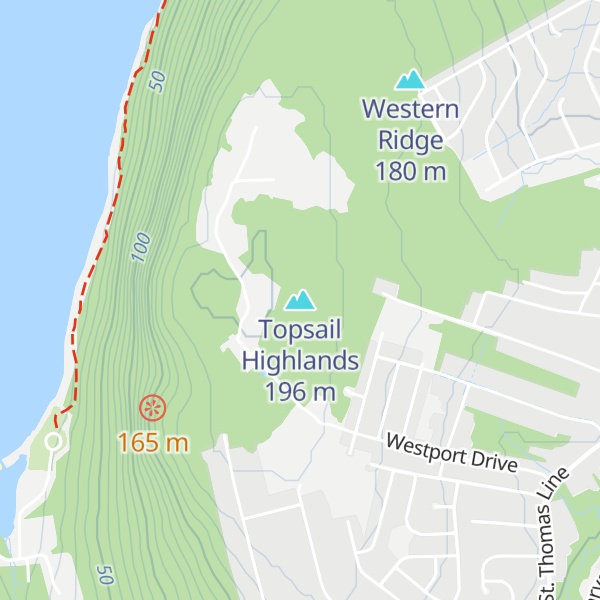 Map of Topsail Highlands