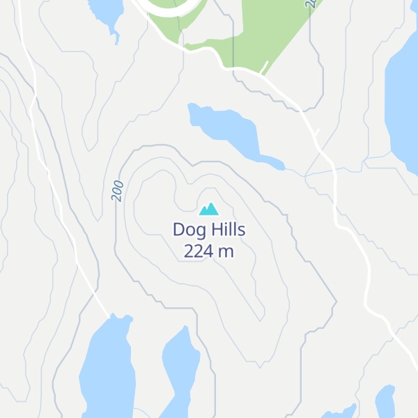 Map of Dog Hills