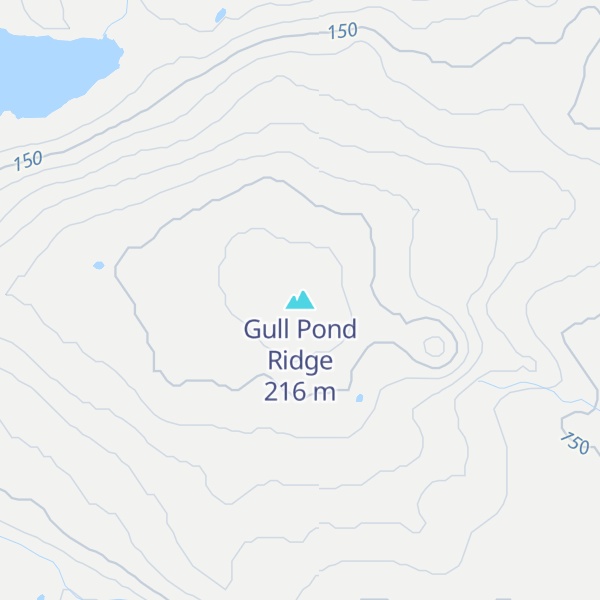 Map of Gull Pond Ridge