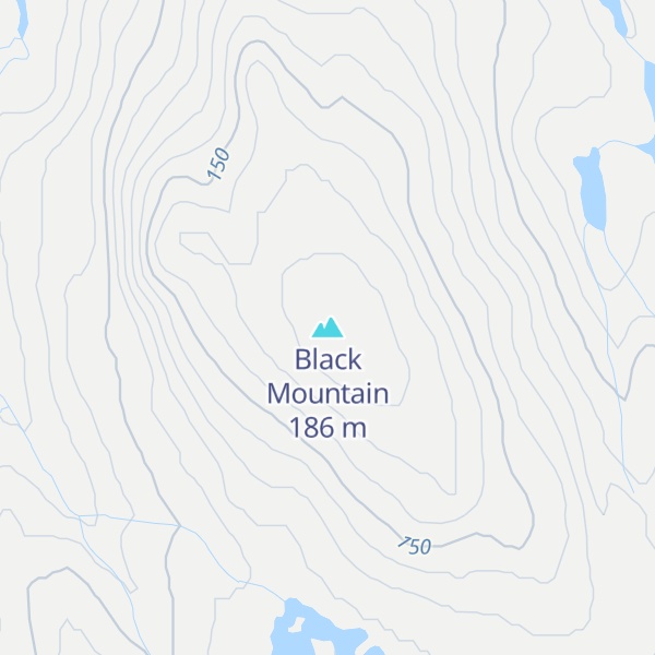 Map of Black Mountain