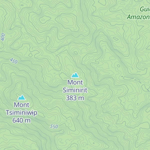 Map of Mont Siminirit