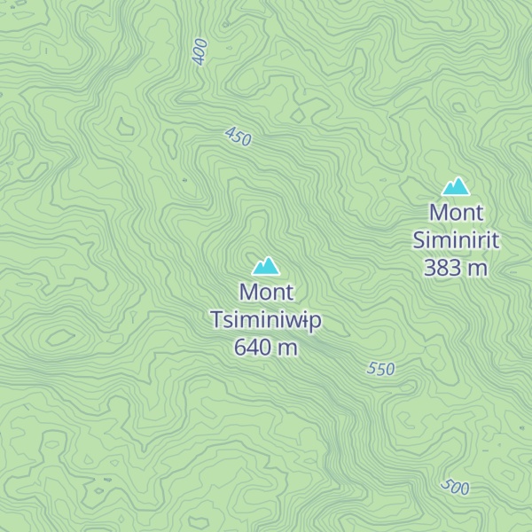 Map of Mont Tsiminiwɨp