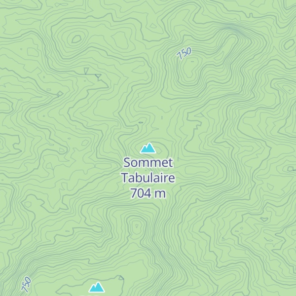 Map of Sommet Tabulaire