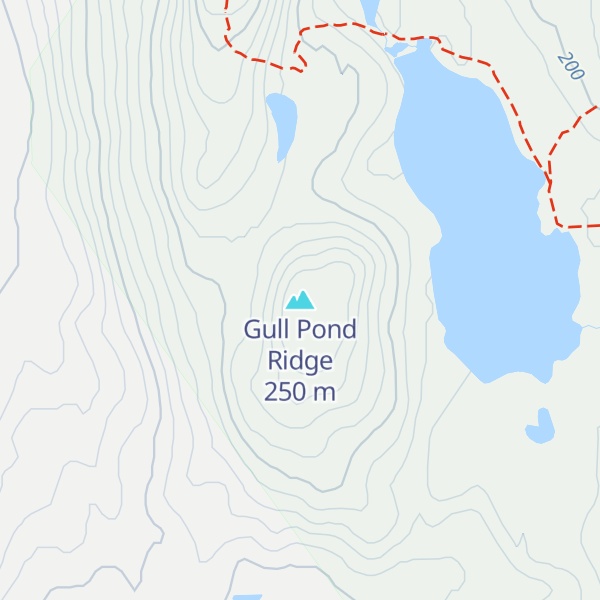 Map of Gull Pond Ridge