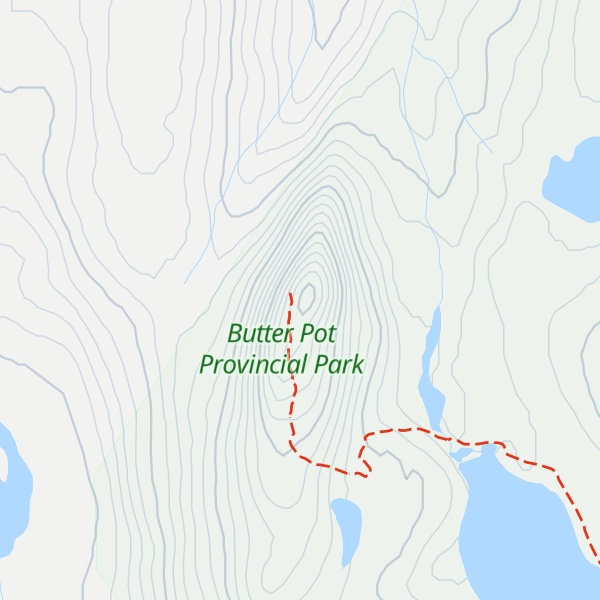 Map of Butterpot Hill