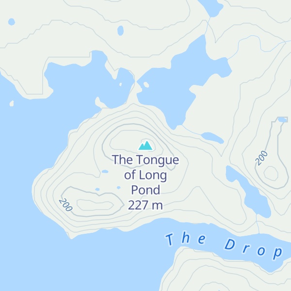 Map of The Tongue of Long Pond