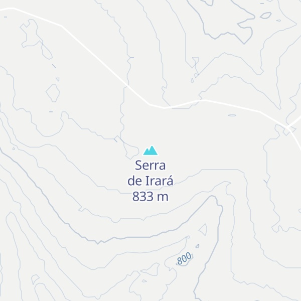 Map of Serra de Irará